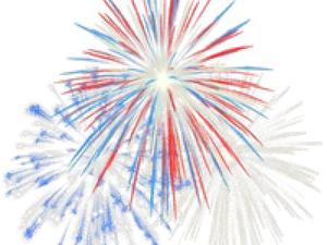 Patriotic Fireworks Explosion Clipart