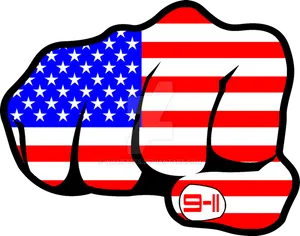 Patriotic Fist U S A Flag911 Remembrance PNG