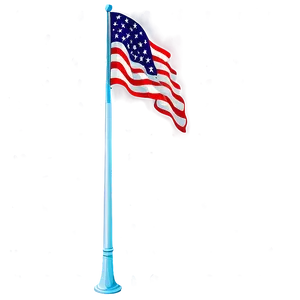 Patriotic Flagpole Decorations Png 06212024 PNG image