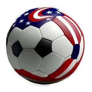 Patriotic Football Ball PNG 04292024