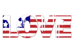 Patriotic Love Graphic