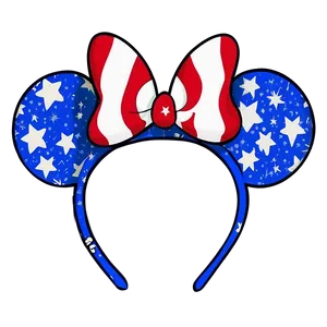 Patriotic Minnie Mouse Ears PNG Kxt25 PNG