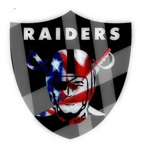 Patriotic Raiders Shield Logo PNG image