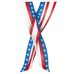 Patriotic Ribbon Flag PNG Kmj