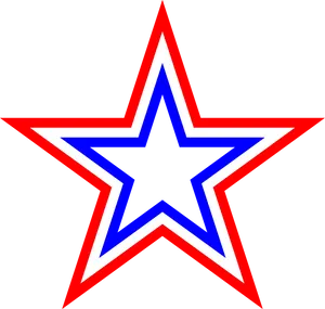 Patriotic Star Logo PNG image