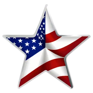 Patriotic Star Pattern PNG Ois
