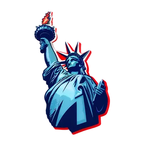 Patriotic Statue Of Liberty Emblem Png 05242024 PNG image