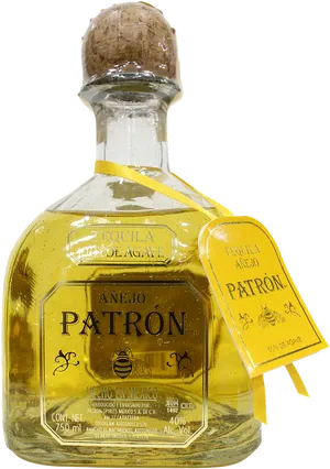 Patron Anejo Tequila Bottle PNG image