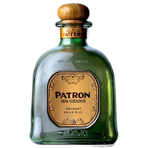 Patron Silver Smooth Bottle PNG Psy PNG