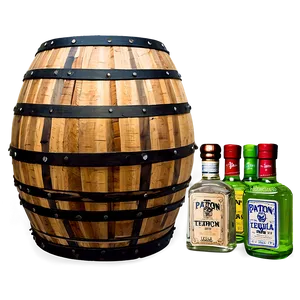 Patron Tequila Barrel Png Pon71 PNG image