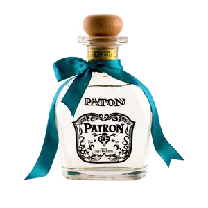 Patron Tequila Bottle With Ribbon PNG 75
