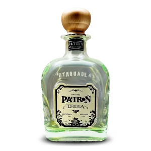 Patron Tequila Bottle With Ribbon PNG Xcw