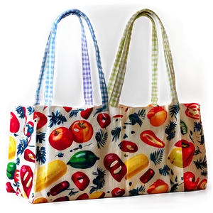 Patterned Grocery Bag PNG 48