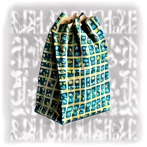 Patterned Grocery Bag PNG Vin