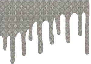 Patterned Paint Drip Design PNG
