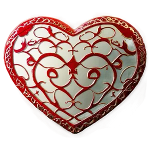 Patterned Red Heart Png Rgo2 PNG image