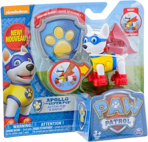 Paw Patrol Apollo Super Pup Toy PNG