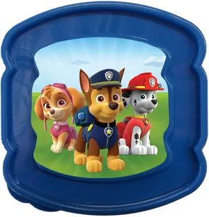 Paw Patrol Characters Frame PNG image