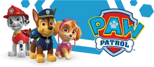 Paw Patrol Characters Marshall Chase Skye PNG image