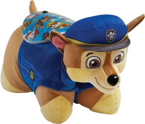 Paw Patrol Chase Plush Toy PNG