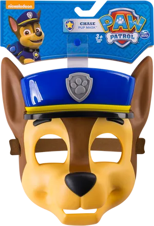 Paw Patrol Chase Pup Mask Toy PNG image