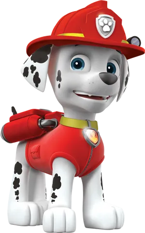 Paw Patrol Fire Pup Character PNG