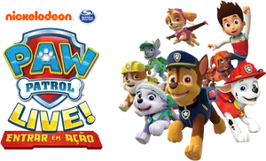 Paw Patrol Live Show Promo PNG image