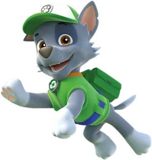 Paw Patrol Rocky Character PNG image
