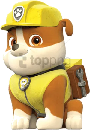 Paw Patrol Rubble Clipart PNG image