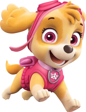 Paw Patrol Skye Character Render