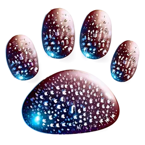 Paw Print With Sparkles Png 99 PNG image