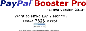 Pay Pal Booster Pro Ad2013 PNG image