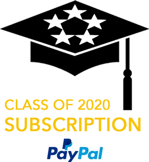Pay Pal Classof2020 Subscription Graphic PNG image
