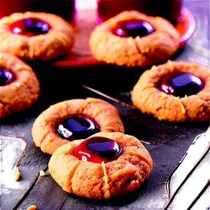 Pb&j Thumbprint Cookies PNG 06282024 PNG
