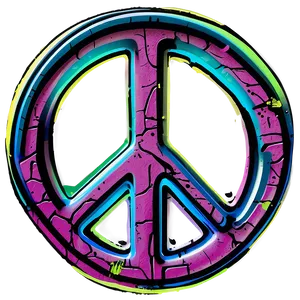 Peace Sign In Graffiti Wall PNG 05252024