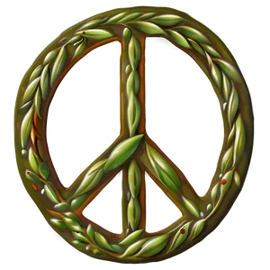 Peace Sign With Olive Branch PNG 05252024 PNG
