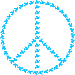 Peace Symbol Doves Pattern