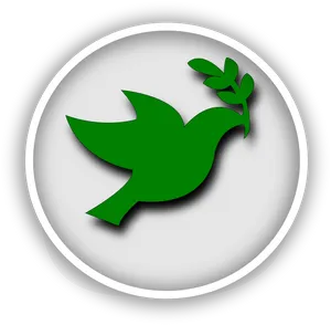 Peace Symbol Dovewith Olive Branch PNG