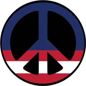 Peace Symbolwith Flag Colors PNG image