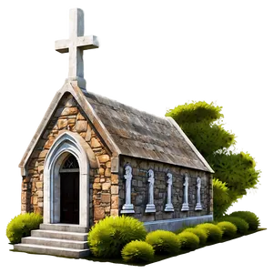 Peaceful Church Cemetery Png 57 PNG image