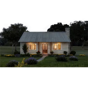 Peaceful Cottage At Twilight Png 06202024 PNG image