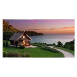 Peaceful Cottage At Twilight PNG Xyo PNG
