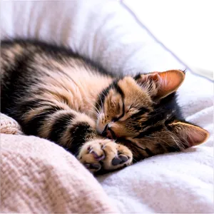 Peaceful Kitten Nap PNG 21 PNG