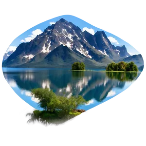 Peaceful Lake Land Png Snh58 PNG image