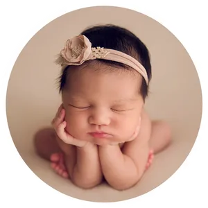 Peaceful Newborn Portrait PNG image