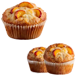 Peach Cobbler Muffin Png 06262024 PNG image