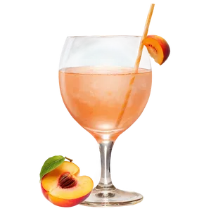 Peach Cocktail Glass Png Lys74 PNG image