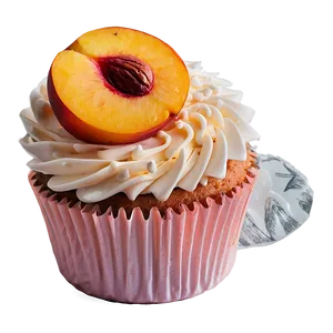 Peach Cupcakes PNG 06112024 PNG