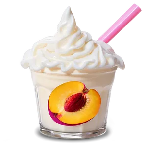 Peach Milkshake Png 05242024 PNG image