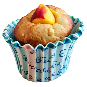Peach Muffin Bake Png 98 PNG image